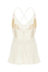 Ivory viscose top -  | High Quality Luxury Handbag Shop