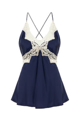 Blue viscose top -  | High Quality Luxury Handbag Shop