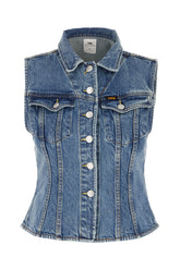 Denim sleeveless jacket -  | High Quality Luxury Handbag Shop