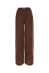 Chocolate linen jeans -  | High Quality Luxury Handbag Shop