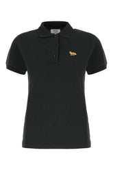 Black piquet polo shirt -  | High Quality Luxury Handbag Shop