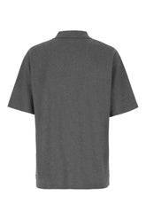 Grey piquet polo shirt -  | High Quality Luxury Handbag Shop