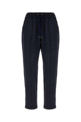 Midnight blue stretch cotton pants -  | High Quality Luxury Handbag Shop