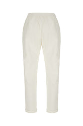 Ivory stretch cotton pants -  | High Quality Luxury Handbag Shop