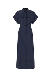 Blue cotton blend dress -  | High Quality Luxury Handbag Shop
