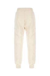 Sand stretch cotton blend joggers -  | High Quality Luxury Handbag Shop