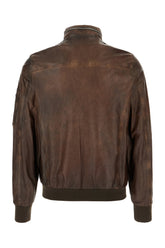 Dark brown leather jacket -  | High Quality Luxury Handbag Shop
