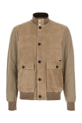 Dove grey suede jacket -  | High Quality Luxury Handbag Shop