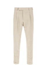 Beige cotton blend pants -  | High Quality Luxury Handbag Shop