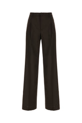 Dark brown wool Lola pants -  | High Quality Luxury Handbag Shop