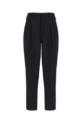 Navy blue stretch polyester pants -  | High Quality Luxury Handbag Shop