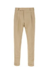 Beige cotton blend pants -  | High Quality Luxury Handbag Shop