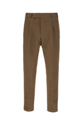 Brown cotton blend pants -  | High Quality Luxury Handbag Shop