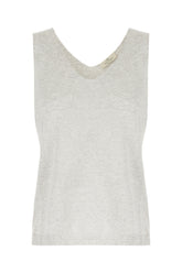Grey viscose blend top -  | High Quality Luxury Handbag Shop