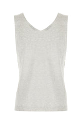 Grey viscose blend top -  | High Quality Luxury Handbag Shop
