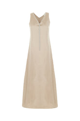 Cappuccino viscose blend dress -  | High Quality Luxury Handbag Shop