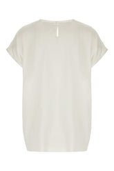 Light grey stretch silk top -  | High Quality Luxury Handbag Shop
