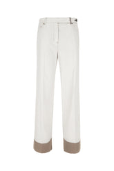 Grey lyocell blend pants -  | High Quality Luxury Handbag Shop