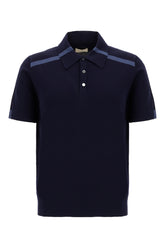 Navy blue cotton polo shirt -  | High Quality Luxury Handbag Shop