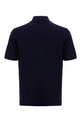 Navy blue cotton polo shirt -  | High Quality Luxury Handbag Shop