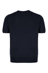 Midnight blue silk t-shirt -  | High Quality Luxury Handbag Shop