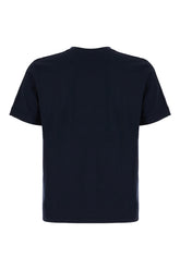 Midnight blue stretch cotton t-shirt -  | High Quality Luxury Handbag Shop