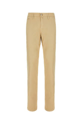 Khaki green stretch cotton blend pants -  | High Quality Luxury Handbag Shop