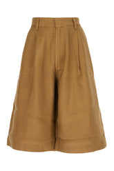 Camel viscose bermuda shorts -  | High Quality Luxury Handbag Shop