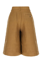 Camel viscose bermuda shorts -  | High Quality Luxury Handbag Shop