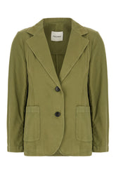 Green cotton blazer -  | High Quality Luxury Handbag Shop