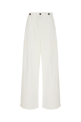 White cotton pants -  | High Quality Luxury Handbag Shop