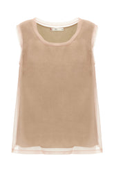 Antiqued pink silk top -  | High Quality Luxury Handbag Shop
