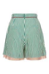 Printed viscose blend bermuda shorts -  | High Quality Luxury Handbag Shop