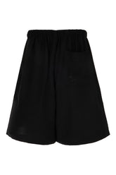 Black viscose bermuda shorts -  | High Quality Luxury Handbag Shop
