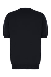 Midnight blue cotton sweater -  | High Quality Luxury Handbag Shop