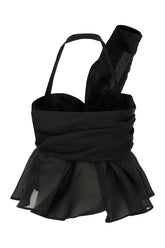 Black polyester top -  | High Quality Luxury Handbag Shop