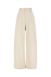 Cappuccino stretch cotton pants -  | High Quality Luxury Handbag Shop