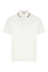 White piquet polo shirt -  | High Quality Luxury Handbag Shop