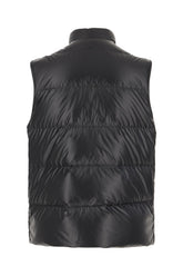 Black polyester Restigo sleeveless down jacket -  | High Quality Luxury Handbag Shop