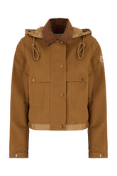 Brown cotton blend jacket -  | High Quality Luxury Handbag Shop