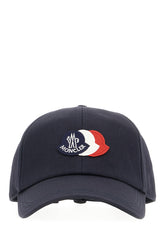 Midnight blue cotton baseball cap -  | High Quality Luxury Handbag Shop