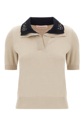 Cappuccino cotton polo shirt -  | High Quality Luxury Handbag Shop