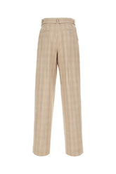 Embroidered cotton blend pants -  | High Quality Luxury Handbag Shop