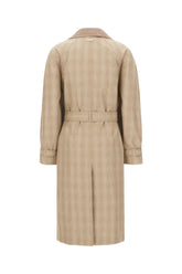 Embroidered cotton blend coat -  | High Quality Luxury Handbag Shop