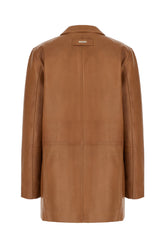 Brown leather jacket -  | High Quality Luxury Handbag Shop