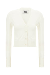 White viscose blend cardigan -  | High Quality Luxury Handbag Shop