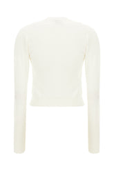 White viscose blend cardigan -  | High Quality Luxury Handbag Shop