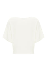 White viscose blend top -  | High Quality Luxury Handbag Shop