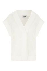 White cotton sleeveless cardigan -  | High Quality Luxury Handbag Shop