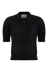 Black cotton polo shirt -  | High Quality Luxury Handbag Shop